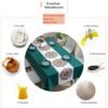 Yindella PVC Dining Tablecloth Cover Waterproof Oil-Resistant Rectangular Kitchen Table Cloth with Clear Flower Printing Texture for 4 to 6 Seater (Flower-Green, 140×220cm (55.1×86.6 inch) - Image 8