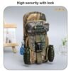 Yindella Backpack-shaped Pencil Pouch with Lock and Grenade Pen for Boys (City) - Image 6