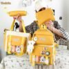 Yindella Girls Cartoon Backpack Set of 4 Cute Schoolbag for Women - Image 5
