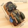 Yindella Backpack-shaped Pencil Pouch with Lock and Grenade Pen for Boys (City) - Image 5