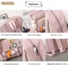 Yindella Girls Cartoon Backpack Set of 4 Cute Schoolbag for Women - Image 7