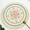 Yindella Coasters for Drinks Absorbent 16x16 CM Handmade Cotton Coasters for Coffee Table Coaster with Tassels Heat-Resistant Drink Coaster Tabletop Protection (16x16 CM, Bohemia) - Image 2