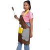Yindella Kitchen Apron Cute Bear With Center Pocket Hand (Black Yellow) - Image 3