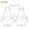 Yindella Kitchen Apron Cute Bear With Center Pocket (Curry Yellow) - Image 5